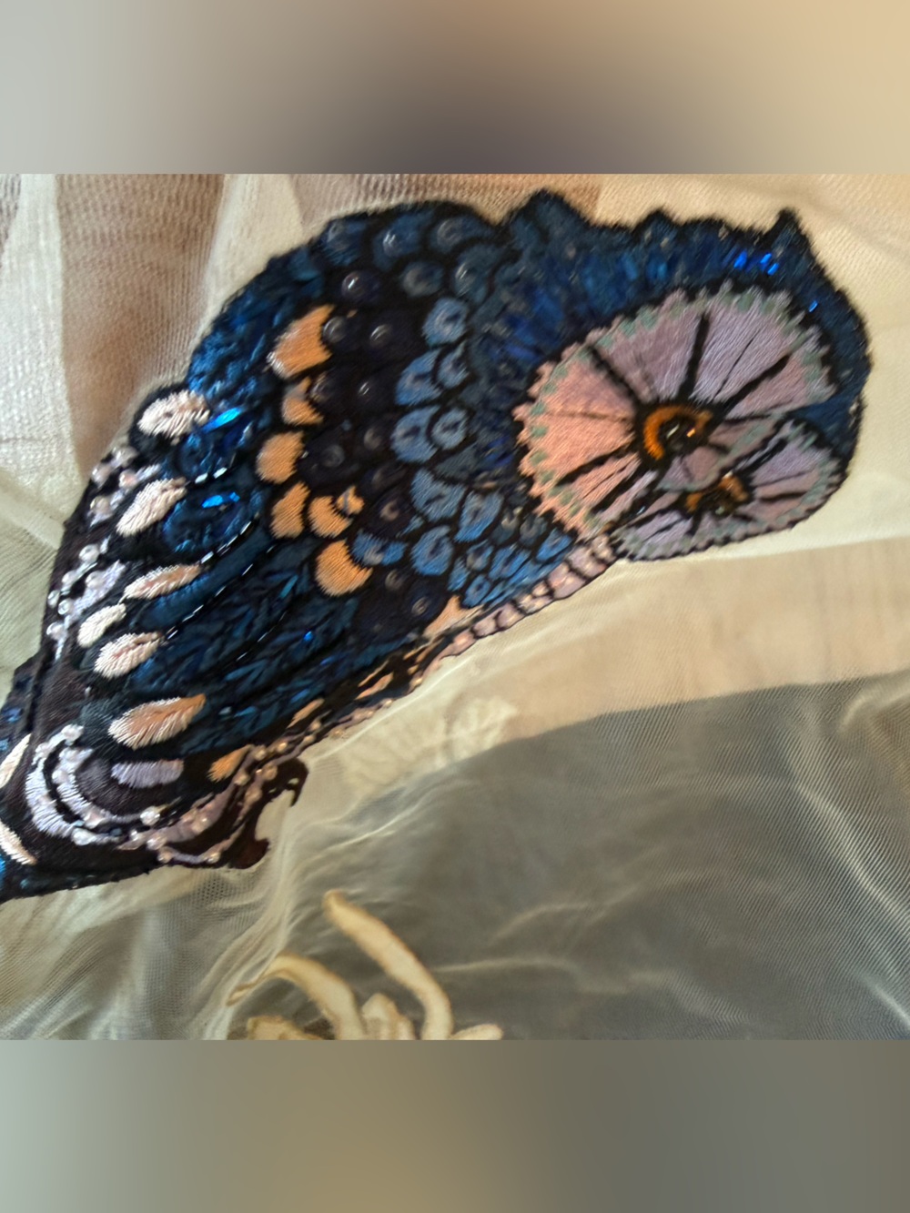 Anthropologie Hidden Forest Embroidered Maxi Skirt Sz SP - Picture 5 of 8